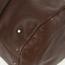 Chloe Mr Paddington Hand Bag Leather Brown Silver Auth 162866V-15