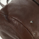 Chloe Mr Paddington Hand Bag Leather Brown Silver Auth 162866V-16
