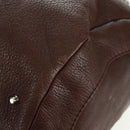 Chloe Mr Paddington Hand Bag Leather Brown Silver Auth 162866V-17