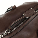 Chloe Mr Paddington Hand Bag Leather Brown Silver Auth 162866V-22