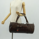 Chloe Mr Paddington Hand Bag Leather Brown Silver Auth 162866V-28