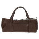 Chloe Mr Paddington Hand Bag Leather Brown Silver Auth 162866V-2
