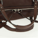Chloe Mr Paddington Hand Bag Leather Brown Silver Auth 162866V-8