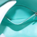 TIFFANY&Co. Hand Bag Leather 2way Peppermint Silver Auth 162869SM-26