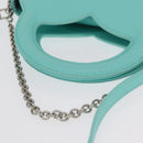 TIFFANY&Co. Hand Bag Leather 2way Peppermint Silver Auth 162869SM-6