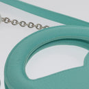 TIFFANY&Co. Hand Bag Leather 2way Peppermint Silver Auth 162869SM-14