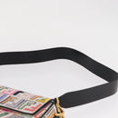 FENDI Zucca Canvas Mamma Baguette Umhängetasche Mehrfarbig Gold Auth 162870SM-15