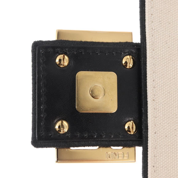 FENDI Zucca Canvas Mamma Baguette Umhängetasche Mehrfarbig Gold Auth 162870SM