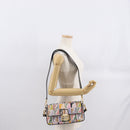 FENDI Zucca Canvas Mamma Baguette Umhängetasche Mehrfarbig Gold Auth 162870SM-29