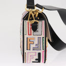 FENDI Zucca Canvas Mamma Baguette Umhängetasche Mehrfarbig Gold Auth 162870SM-4