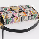 FENDI Zucca Canvas Mamma Baguette Umhängetasche Mehrfarbig Gold Auth 162870SM-6