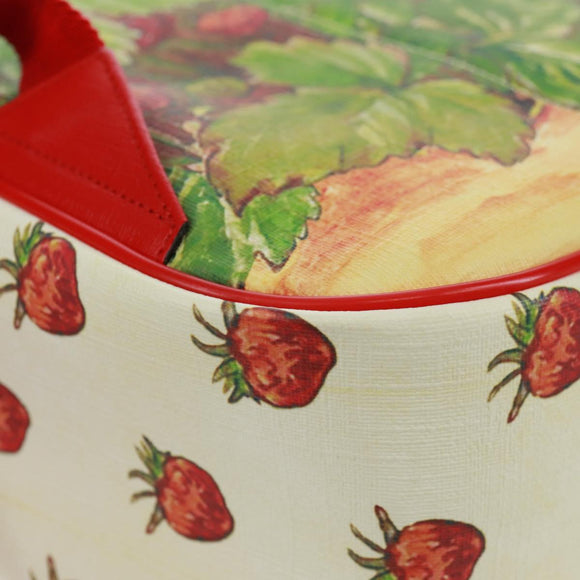 GUCCI Children's Strawberry Fairy Backpack PVC Red Silver 433578 Auth 162873SAM