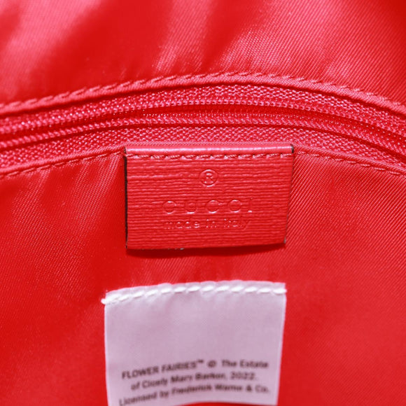 GUCCI Children's Strawberry Fairy Backpack PVC Red Silver 433578 Auth 162873SAM