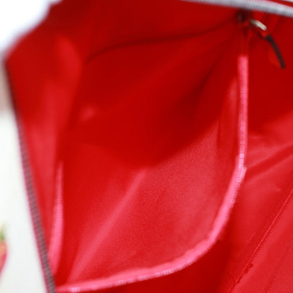 GUCCI Children's Strawberry Fairy Backpack PVC Red Silver 433578 Auth 162873SAM