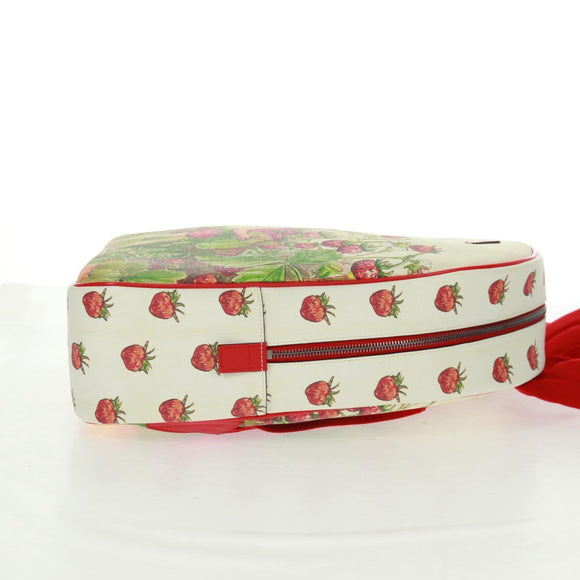 GUCCI Children's Strawberry Fairy Backpack PVC Red Silver 433578 Auth 162873SAM