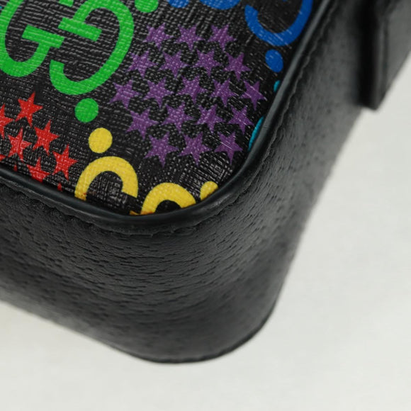 GUCCI GG Psychedelic Shoulder Bag Multicolor Silver 598103 Auth 162874M