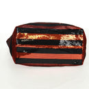 PRADA Pailletten Tragetasche Nylon Orange Schwarz Orig. 162878V-5