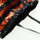 PRADA Pailletten Tragetasche Nylon Orange Schwarz Orig. 162878V-6