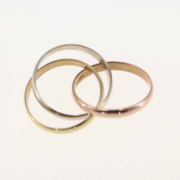 CARTIER RingTrinity Ring 18K Gold(750) Gold Auth 162885SM