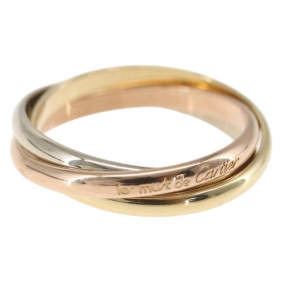 CARTIER Ring Trinity Ring 18K Gold(750) Gold Auth 162886SM