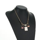 FENDI Necklace metal Gold Auth 162892V-10
