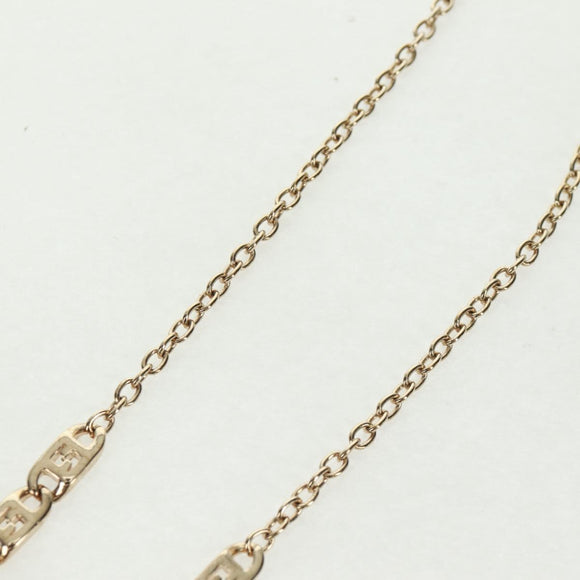 FENDI Necklace metal Gold Auth 162892V