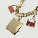FENDI Necklace metal Gold Auth 162892V-7
