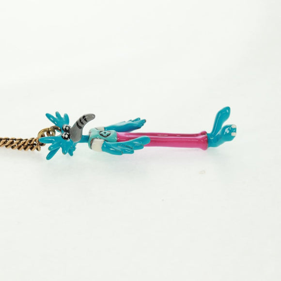 LOUIS VUITTON Zoom-kun LV Animals Necklace metal Gold Tone MP2928 Auth 162894M