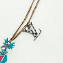 LOUIS VUITTON Zoom-kun LV Animals Necklace metal Gold Tone MP2928 Auth 162894M-4