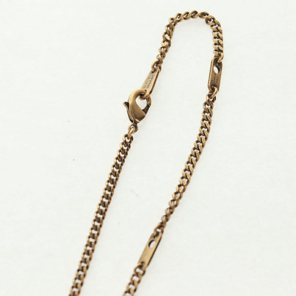 LOUIS VUITTON Zoom-kun LV Animals Necklace metal Gold Tone MP2928 Auth 162894M