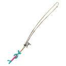 LOUIS VUITTON Zoom-kun LV Animals Necklace metal Gold Tone MP2928 Auth 162894M-7