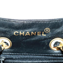 CHANEL Chain Hand Bag Raffia Red Gold CC Auth 162896V-9