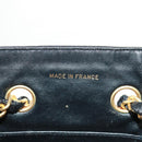 CHANEL Chain Hand Bag Raffia Red Gold CC Auth 162896V-18