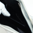CHANEL Clutch Bag Leather Silver CC Auth 162899V-20