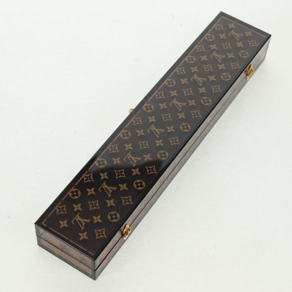 LOUIS VUITTON Monogram Chop Stick chopsticks Wood Brown LV Auth 162910M