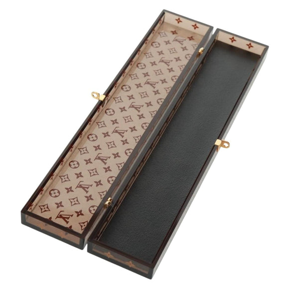 LOUIS VUITTON Monogram Chop Stick chopsticks Wood Brown LV Auth 162910M