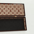LOUIS VUITTON Monogram Chop Stick chopsticks Wood Brown LV Auth 162910M-18