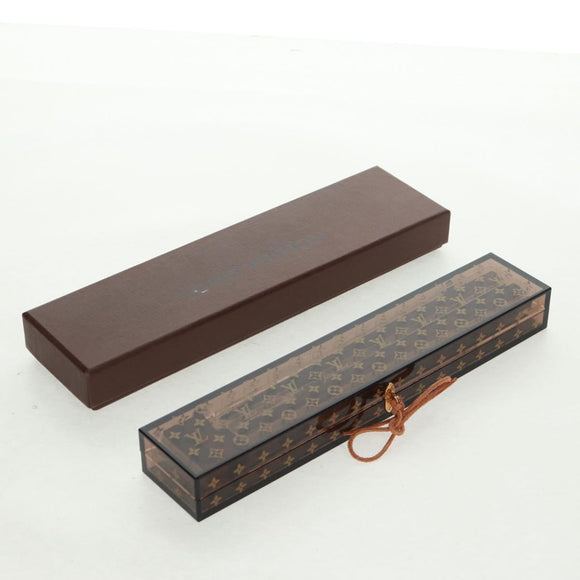 LOUIS VUITTON Monogram Chop Stick chopsticks Wood Brown LV Auth 162910M
