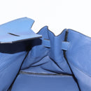 HERMES Shoulder Birkin Shoulder Bag Taurillon Clemence Blue Silver Auth 162913SM-26