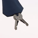 HERMES Shoulder Birkin Shoulder Bag Taurillon Clemence Blue Silver Auth 162913SM-29