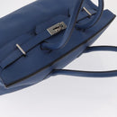 HERMES Shoulder Birkin Shoulder Bag Taurillon Clemence Blue Silver Auth 162913SM-6