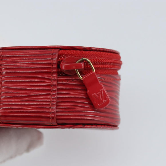LOUIS VUITTON Epi Ecrin Bijou 8 Jewelry Box Red M48227 LV Auth 162918