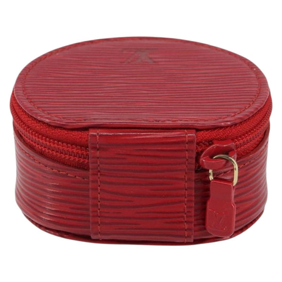 LOUIS VUITTON Epi Ecrin Bijou 8 Jewelry Box Red M48227 LV Auth 162918