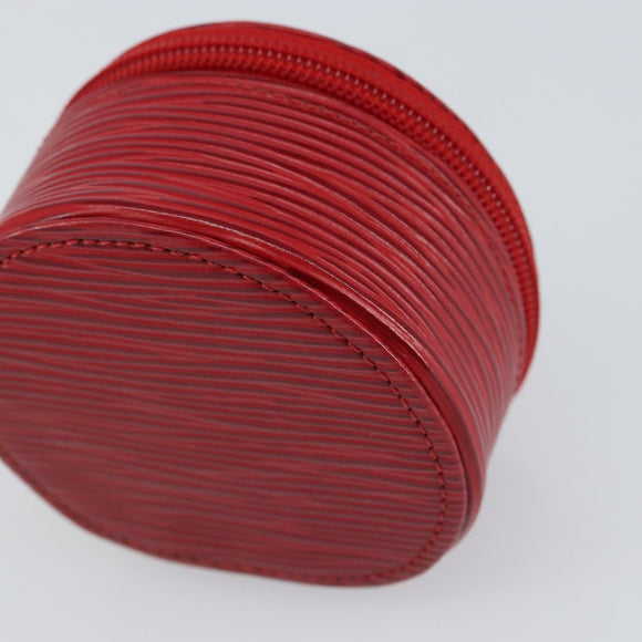 LOUIS VUITTON Epi Ecrin Bijou 8 Jewelry Box Red M48227 LV Auth 162918