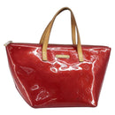 LOUIS VUITTON Monogram Vernis Bellevue PM Bag Pomme D'amour M93583 Auth 162944-1