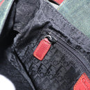 Christian Dior Gaucho Shoulder Bag Denim Green Silver Auth 162945V-25