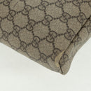 GUCCI GG Supreme Shoulder Bag PVC Beige Gold 223666 Auth 162948-12