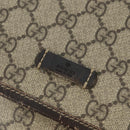 GUCCI GG Supreme Shoulder Bag PVC Beige Gold 223666 Auth 162948-17