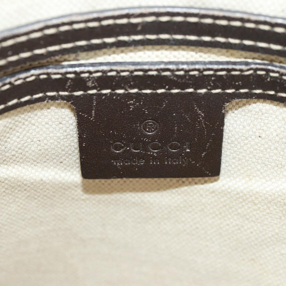 GUCCI GG Supreme Shoulder Bag PVC Beige Gold 223666 Auth 162948