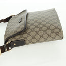 GUCCI GG Supreme Shoulder Bag PVC Beige Gold 223666 Auth 162948-6